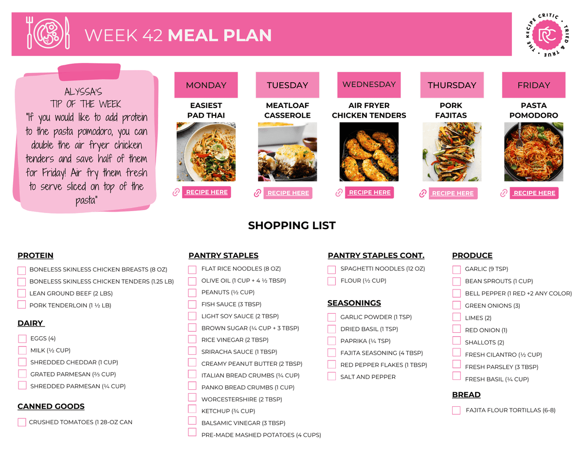 This week's recipes include a NEW one that I know you are going to be obsessed with... French Onion Pot Roast! It might be the most delicious things I have had this year! Pdf of a shopping list and meal plan.