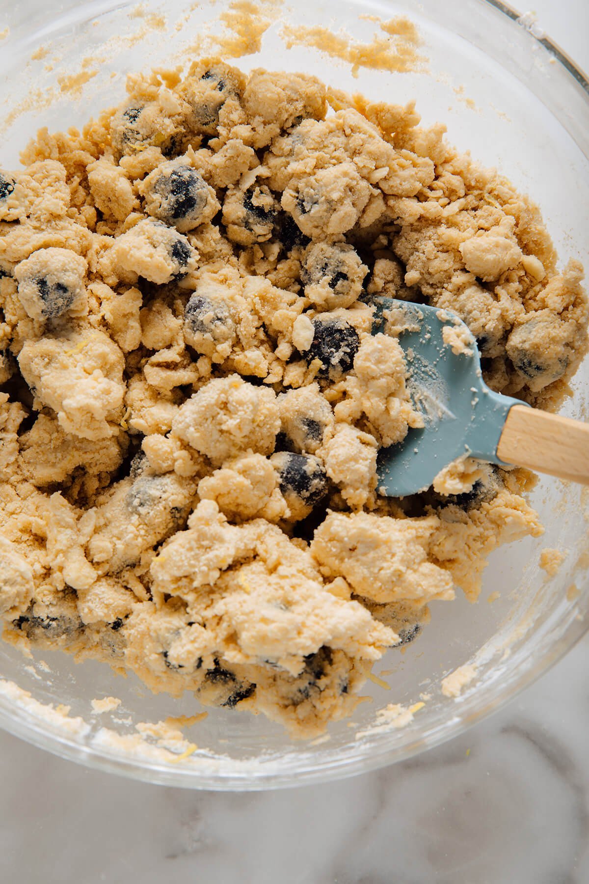 crumbly scone dough