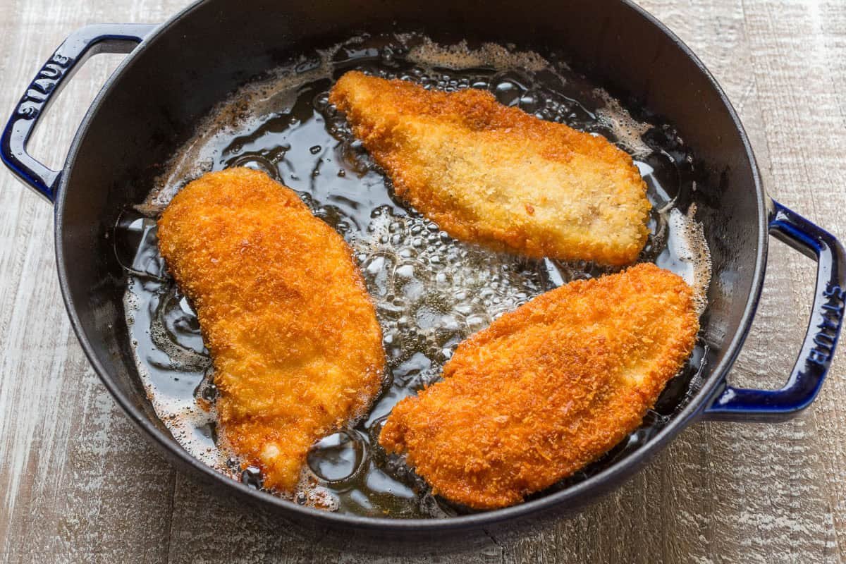 How to make fried chicken kiev in a cast iron dish