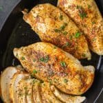 Baked Chicken breast in a baking dish