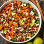 Sweet potato salad in serving bowl