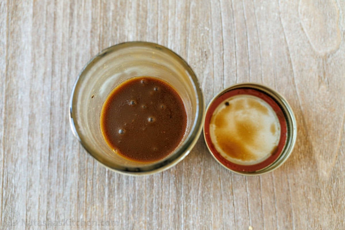 Balsamic Vinaigrette Make the balsamic vinaigrette in a mason jar so that you can easily shake and pour directly onto the salad when ready to serve.