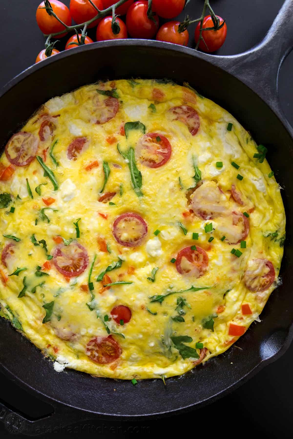 See our best breakfast ideas for busy weekday mornings and special holidays alike. Try out both sweet treats and healthy breakfast recipes. Frittata recipe in skillet