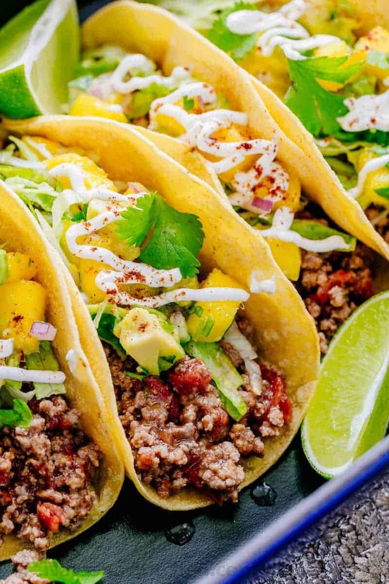 Ground beef tacos