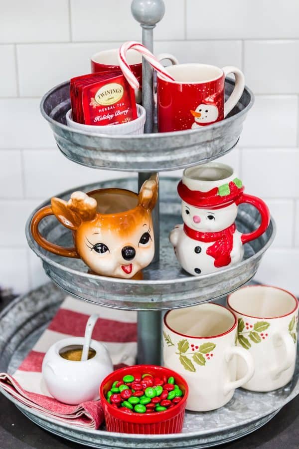 Christmas coffee station