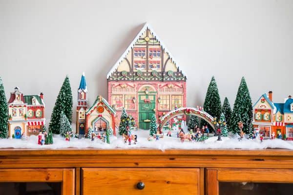 Christmas village scene