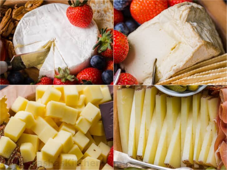 Making a Charcuterie Board is easier than you think. Sharing the best flavor pairings, and tips for arranging a meat and cheese board. 4 types of cheeses that are best for a cheese board
