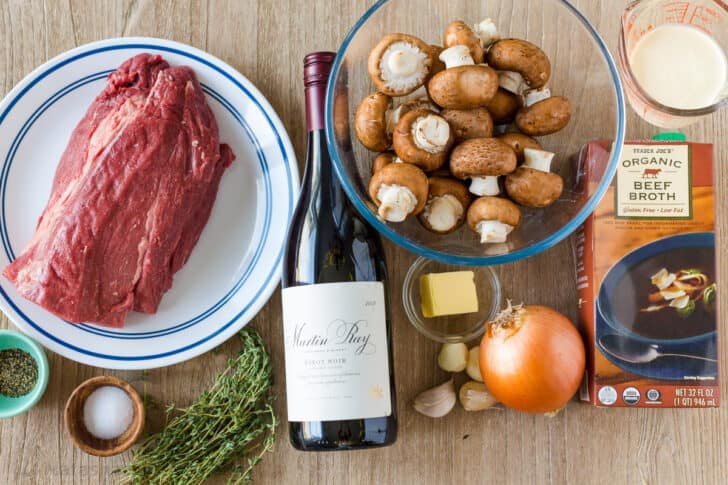 Beef Tenderloin with Mushroom Sauce is a holiday-worthy and impressive main course. Learn how to prep, tie, and cook a beef tenderloin roast in the oven. Ingredients for beef tenderloin roast with mushroom sauce