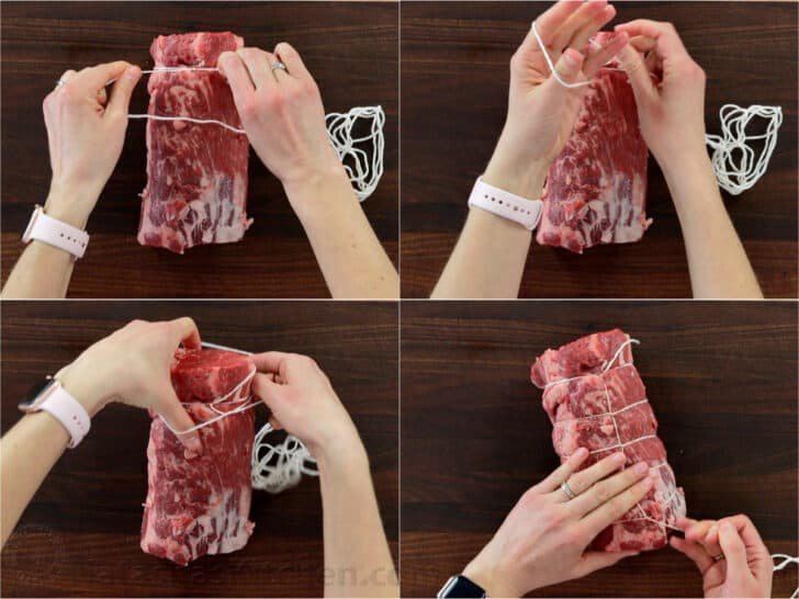 Beef Tenderloin with Mushroom Sauce is a holiday-worthy and impressive main course. Learn how to prep, tie, and cook a beef tenderloin roast in the oven. How to tie a filet of beef