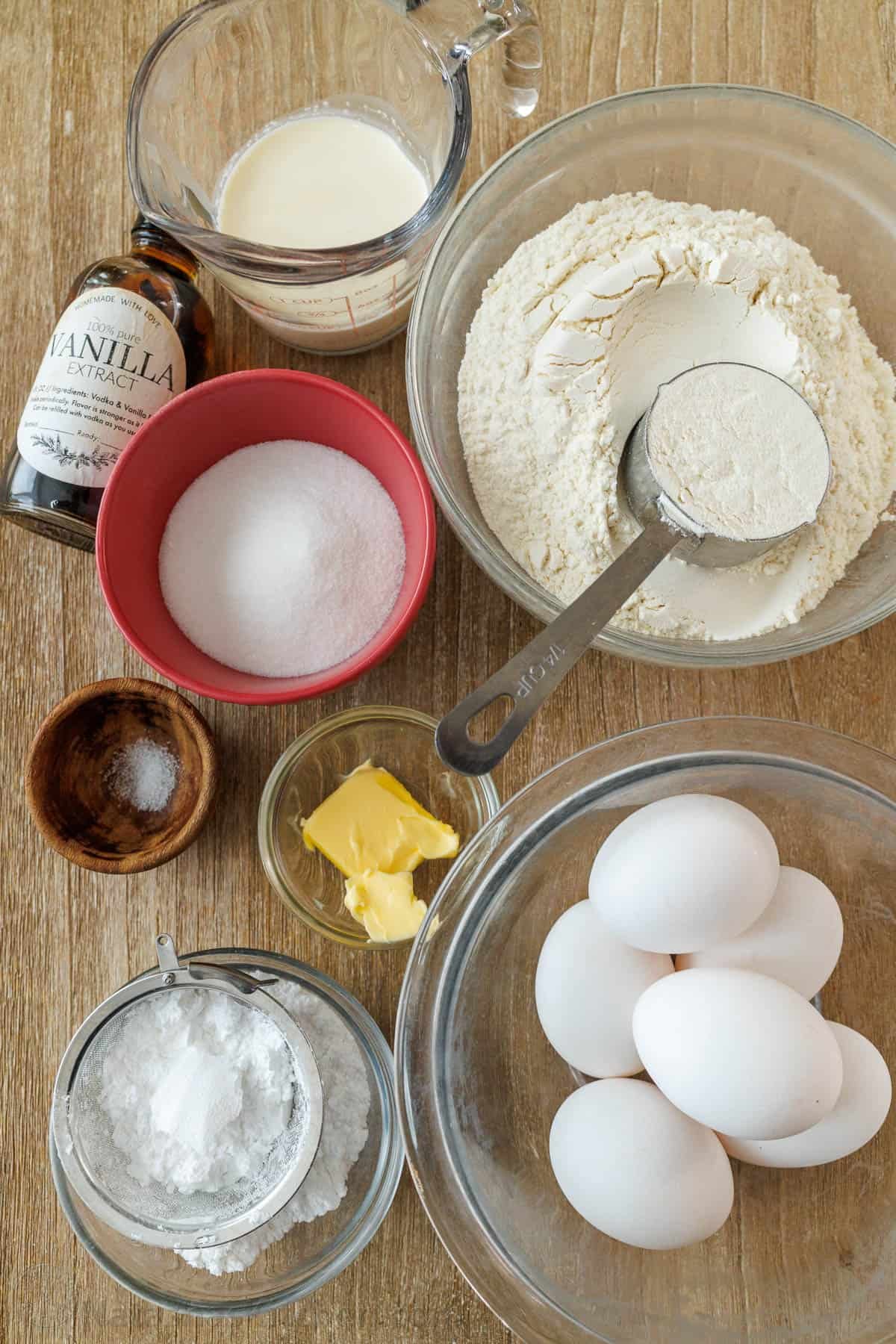 These traditional Angel Wing Cookies (Polish Chrusciki) make a beautiful dessert. The easy dough is fried, dusted with sugar & irresistible. Ingredients in the Angel Wing Cookies recipe including flour, whipping cream, vanilla, sugar, salt, butter, powdered sugar and eggs yolks.