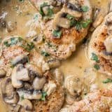 Smothered Pork Chops in Mushroom Sauce #porkchops