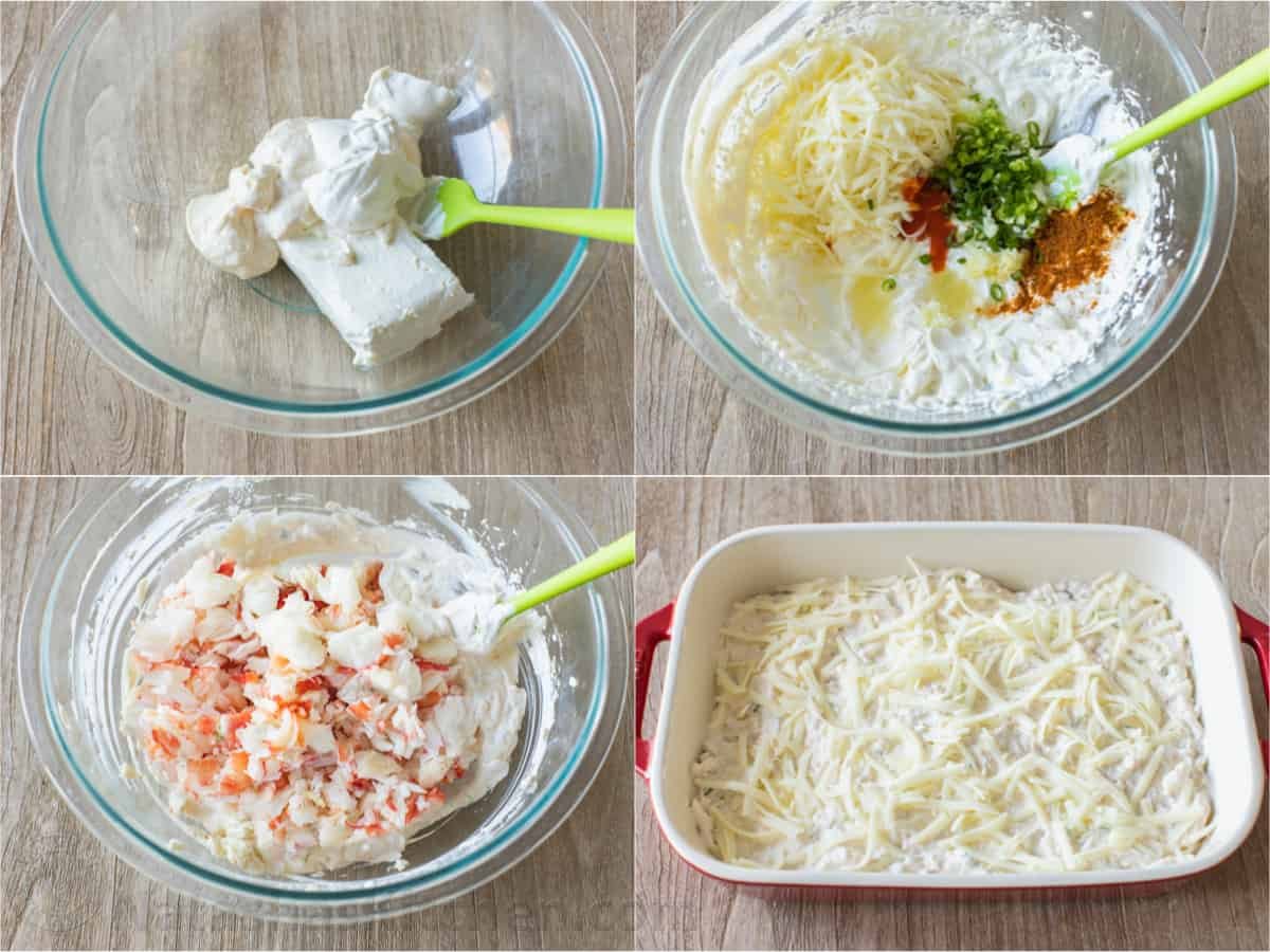 Creamy and cheesy hot Crab Dip is irresistibly good. It's loaded with lump crab meat and will be the star appetizer of your holiday menu. Step by step photos how to make crab dip