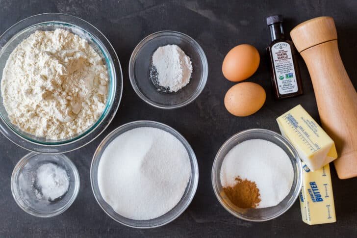 Snickerdoodle Cookies are a classic cookie loved by both kids and adults. They’re soft, sweet and slightly chewy. Ingredients for the snickerdoodle cookies