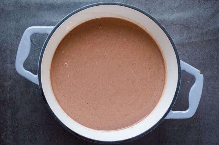 This hot chocolate uses staple kitchen ingredients and is ready in minutes and is loved by all. Hot cocoa in a medium saucepan.