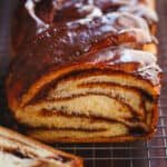 Chocolate Baba with chocolate sauce