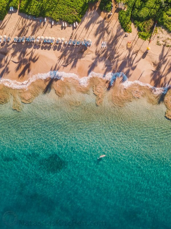 Maui Family Vacation and Travel Tips with Gorgeous Maui Drone Photography | natashaskitchen.com