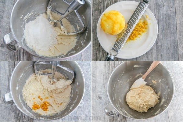 These almond snowball cookies just melt in your mouth. Perfect Christmas cookies since they look like darling little snowballs. How to make snowball cookie dough