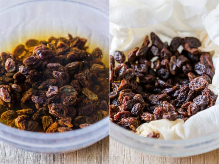 How to soak raisins for baking cookies