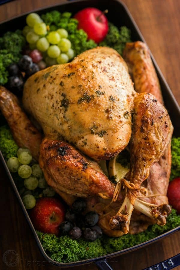 Making a juicy and flavorful Thanksgiving Turkey is easier than you think! A Video for how to make a Thanksgiving Turkey Recipe that your guests will love! | natashaskitchen.com