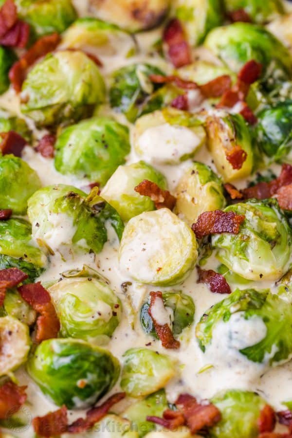 Brussel sprouts recipe with alfredo sauce 