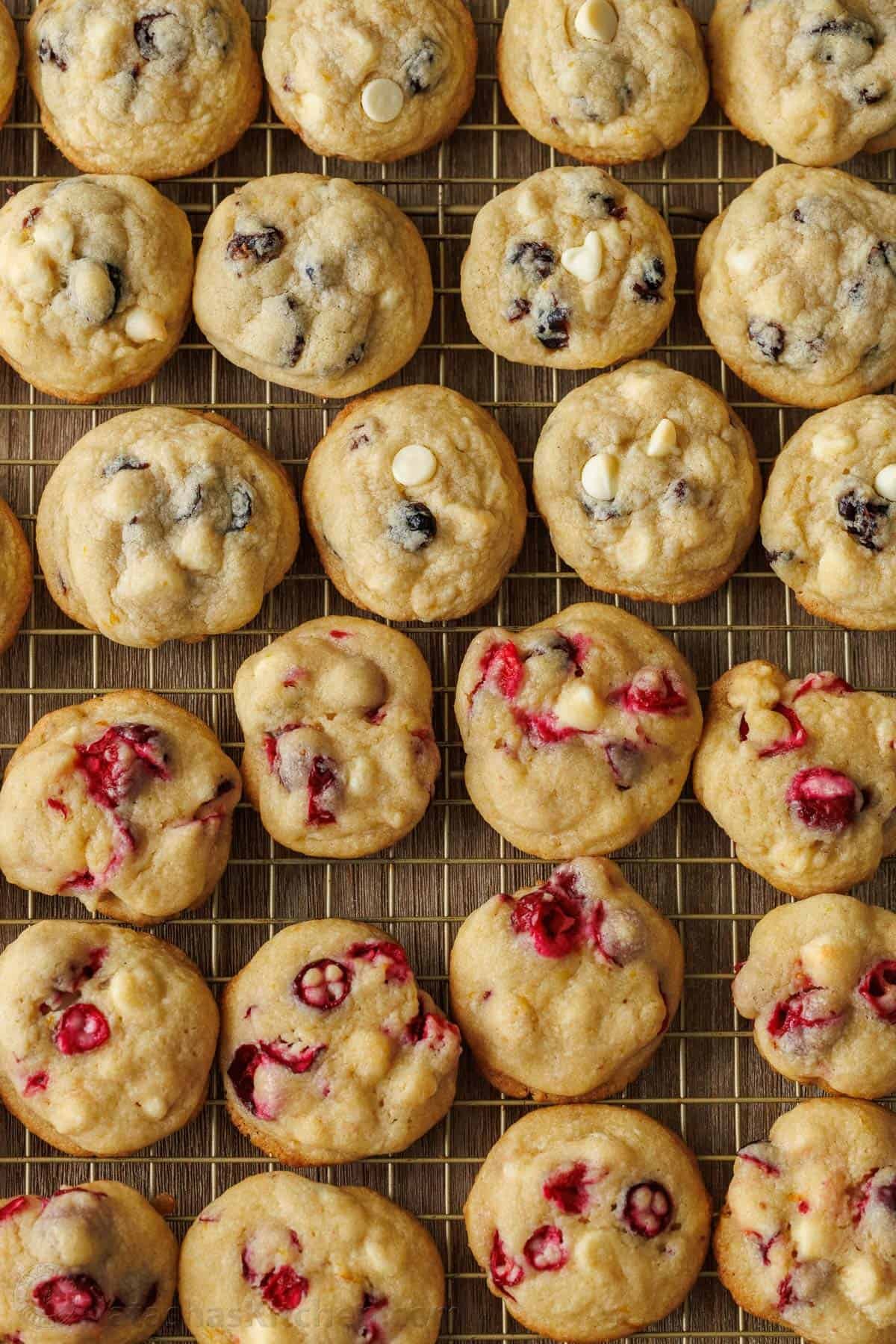 These White Chocolate Cranberry Cookies are soft and chewy festive treats with white chocolate chips and orange zest, a perfect blend of sweet and tart. Cranberry white chocolate chip cookies baked and ready to serve