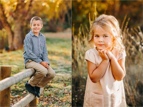 Two photos, side by side one of a boy and one of a girl 