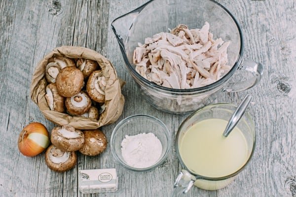 Turkey in Gravy is one of all all-time favorite leftover turkey recipes. Turkey in creamy mushroom sauce is so easy and always disappears fast. Ingredients for turkey in mushroom gravy