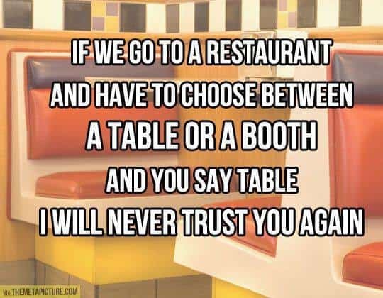 Booths forever...