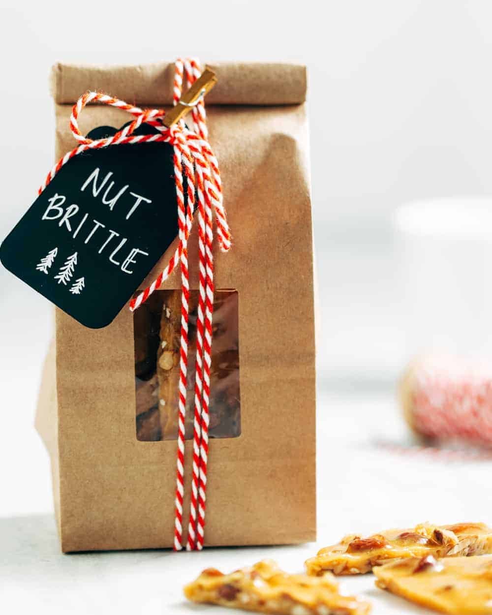 This Nut Brittle recipe uses salted mixed nuts for a delicious twist on the holiday classic.