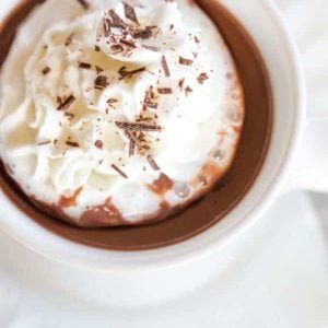 Italian Hot Chocolate (Cioccolata Calda) - The thickest, richest, most amazing hot chocolate I've ever tasted!