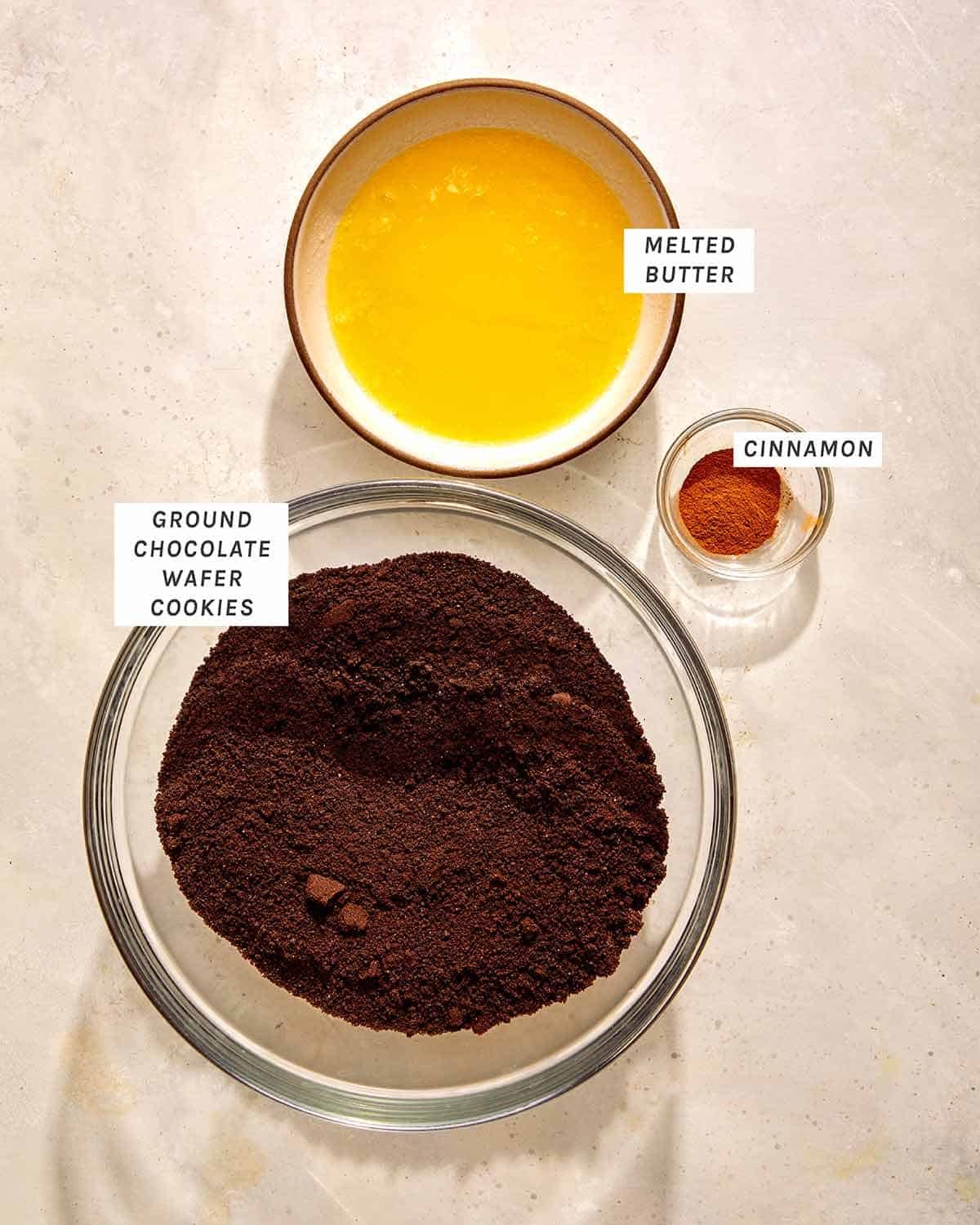 Pumpkin cheesecake bars crust ingredients.