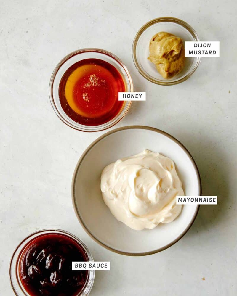 Ingredients for chick fil a sauce.