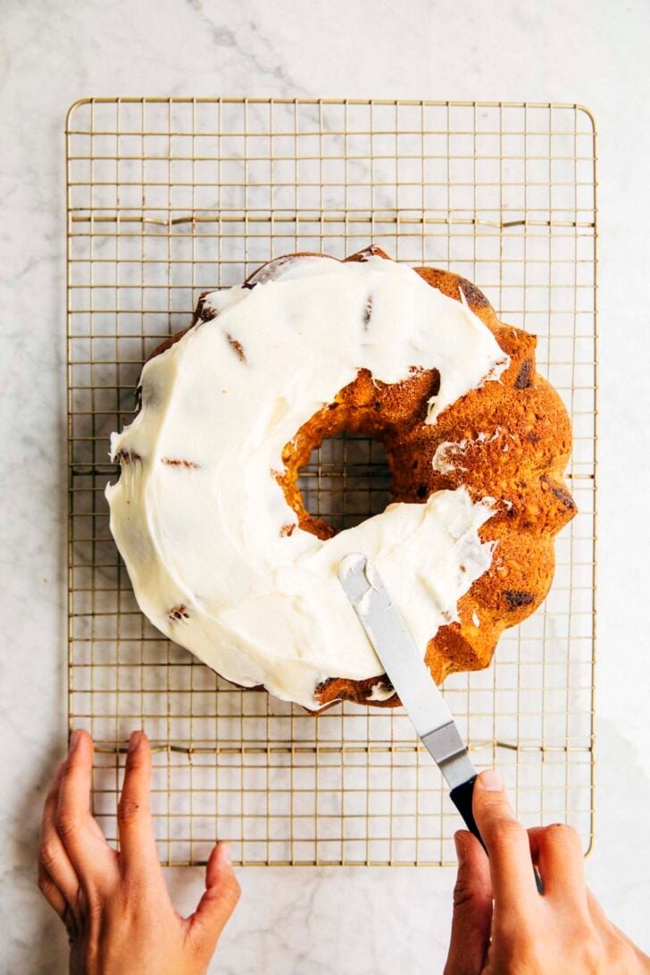 photo of michelle from hummingbird high frosting the coconut bundt cake