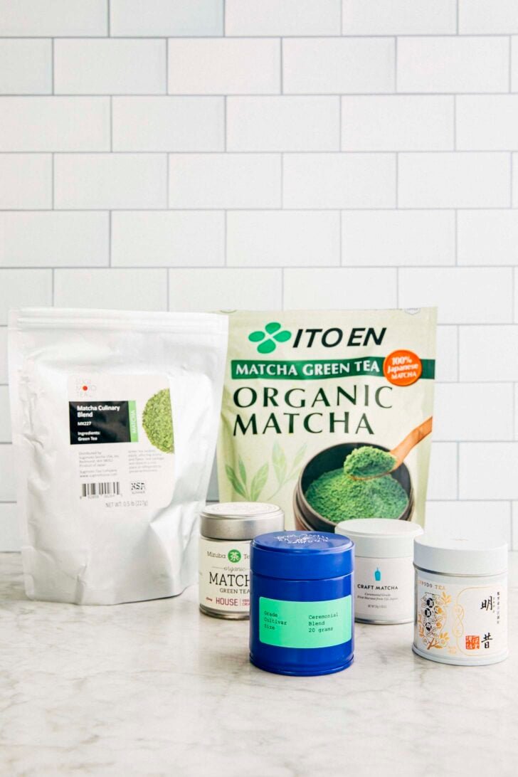 photo of the different types of matcha tried by michelle from hummingbird high