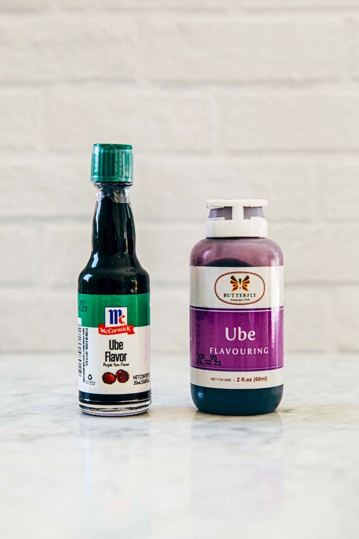 photo of ube extract bottles