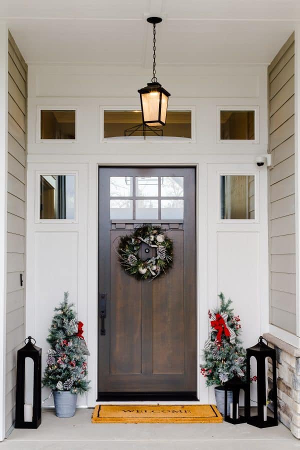 front porch christmas decorations