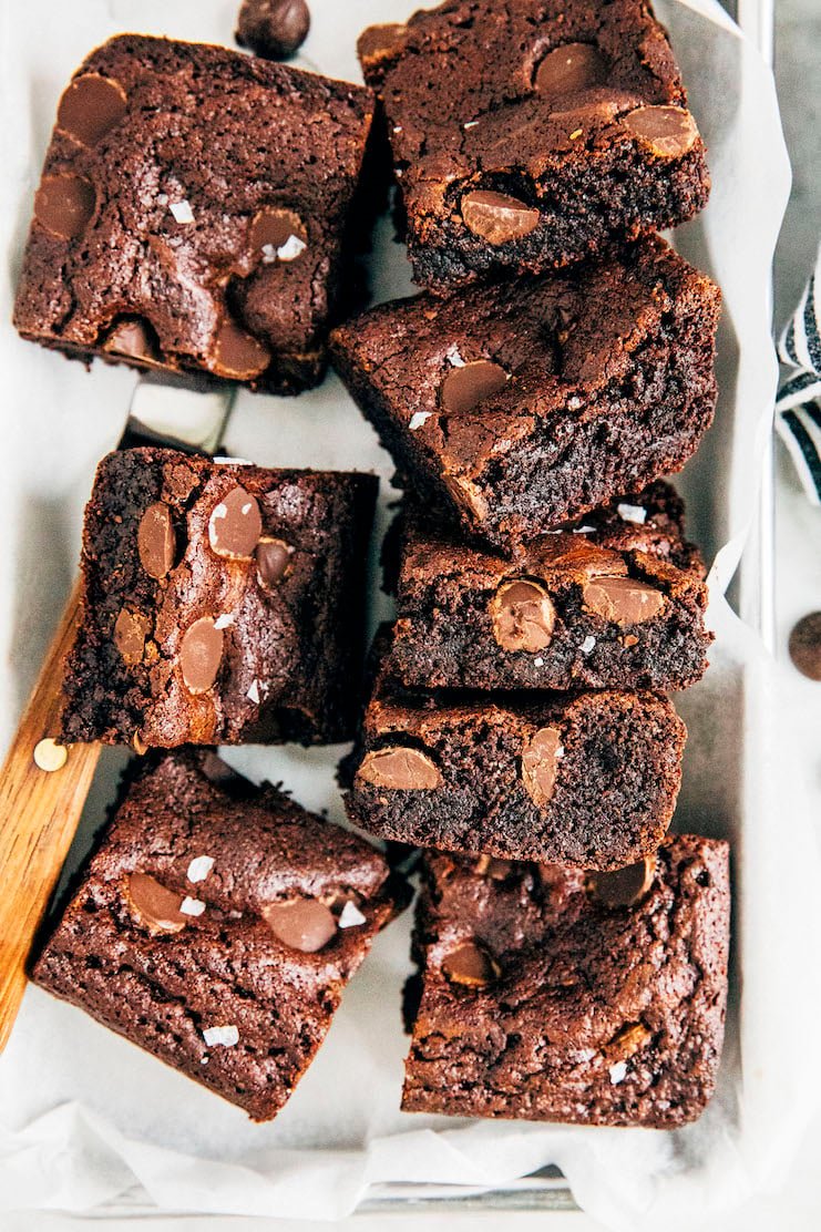 small batch almond flour brownies