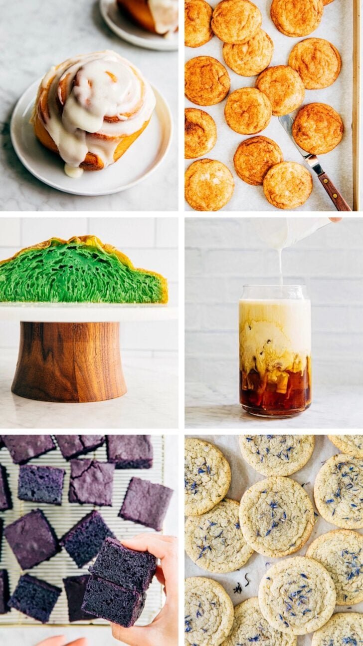 photo showing a 2 x 3 grid of hummingbird high's most popular recipes in 2024