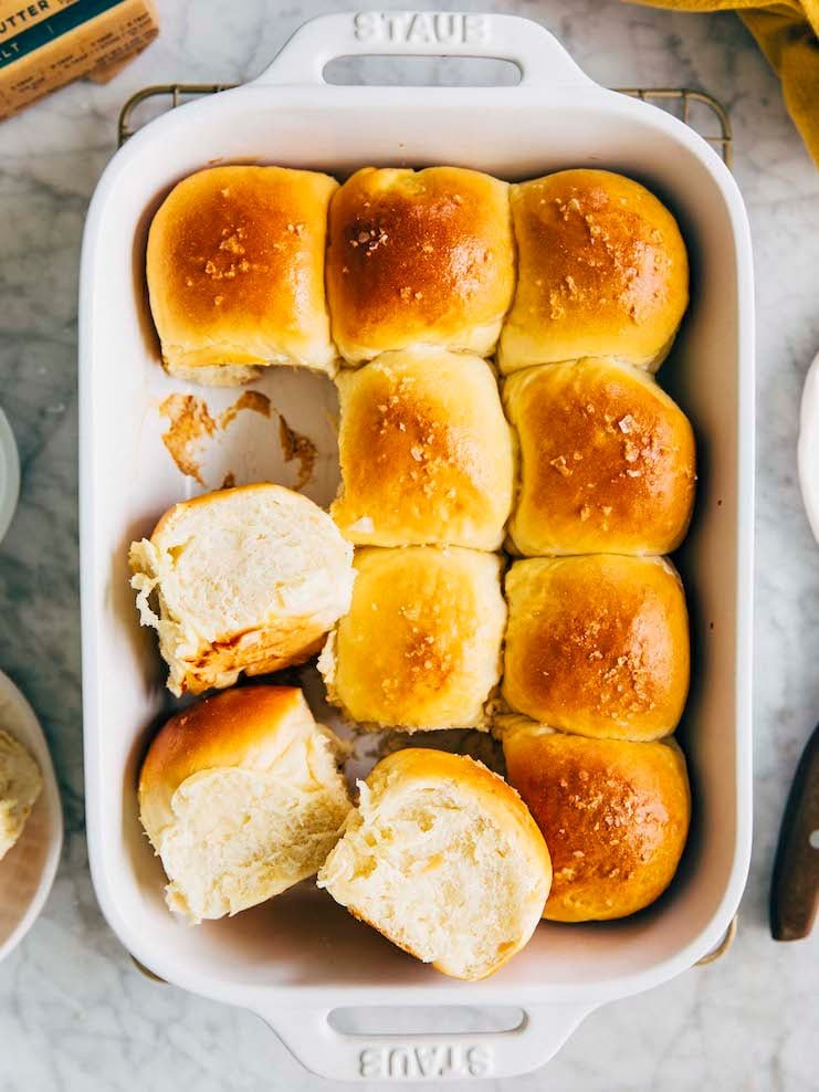 milk bread rolls