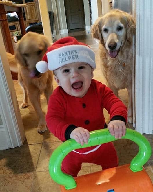Joseph on Christmas morning 2015