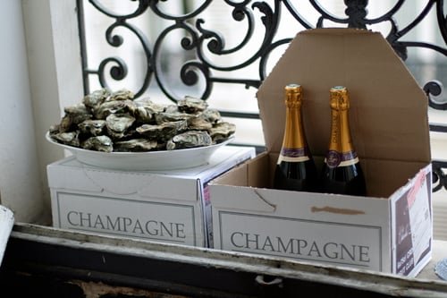 champagne chilling