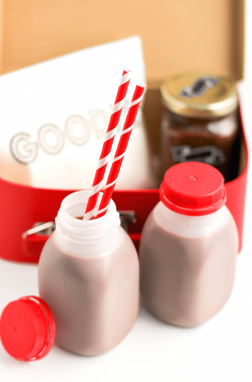 This Healthy Nutella Chocolate Milk is so sweet and creamy, you'd never know it's refined sugar free, low carb, low fat, gluten free, dairy free, and vegan!