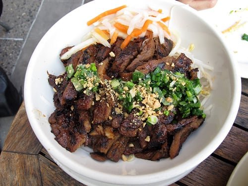 grilled pork salad