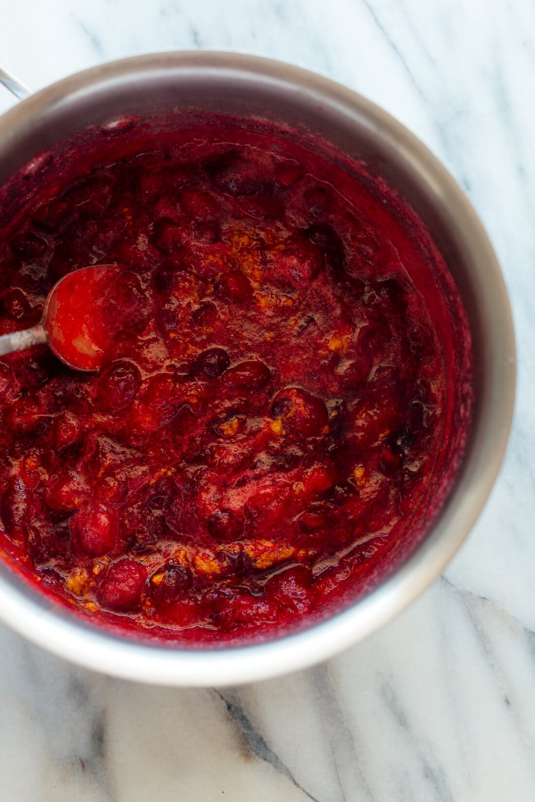 cranberry sauce recipe (sweetened with honey)