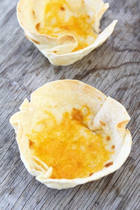 Homemade Tortilla Bowl Recipe on twopeasandtheirpod.com Homemade Tortilla Bowl Recipe on twopeasandtheirpod.com