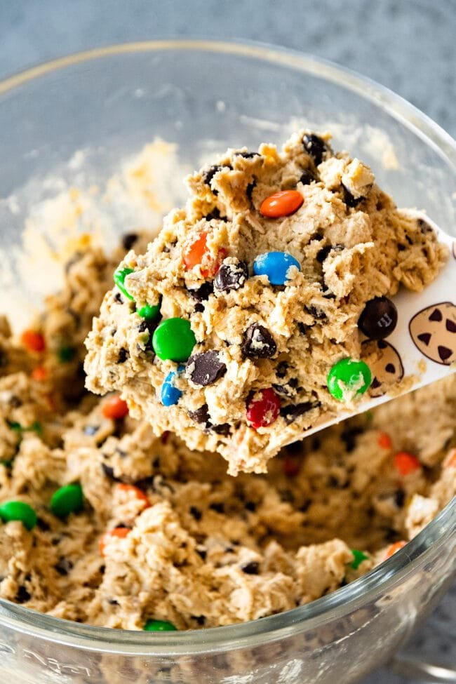 monster cookie bar dough