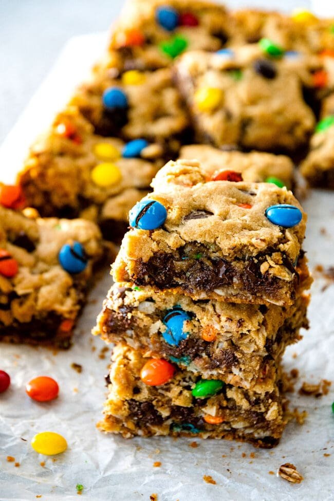 how to make monster cookie bars