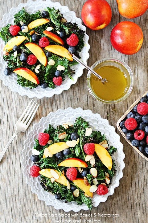 Grilled Kale Salad with Berries & Nectarines Recipe on twopeasandtheirpod.com Love this simple summer salad! Grilled Kale Salad with Berries & Nectarines Recipe on twopeasandtheirpod.com Love this simple summer salad!