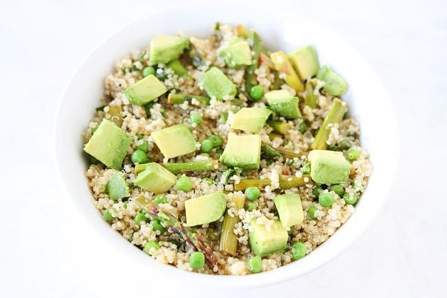 Easy and Healthy Spring Quinoa Salad on www.twopeasandtheirpod.com Spring-Quinoa-Salad-4