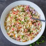 Macaroni Salad Recipe in bowl